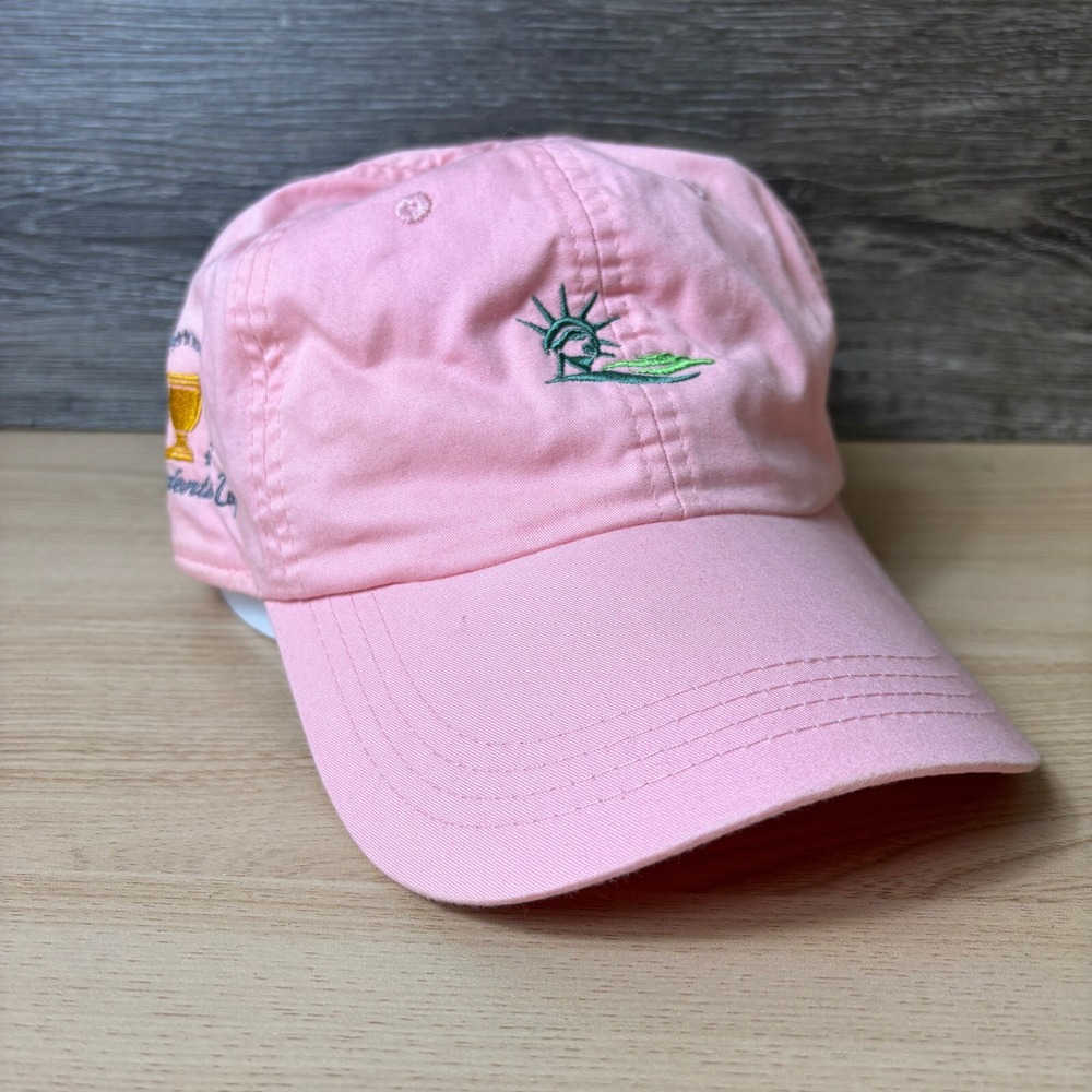 Presidents Cup Hat Cap Strap Back Womens‎ Pink Golf Golfing Adjustable